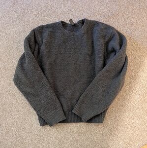 Skims Gray Cozy Knit Crewneck Sweater, Size S/M